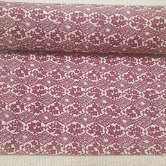 新品　反物　ひすいウール　着物　花柄　