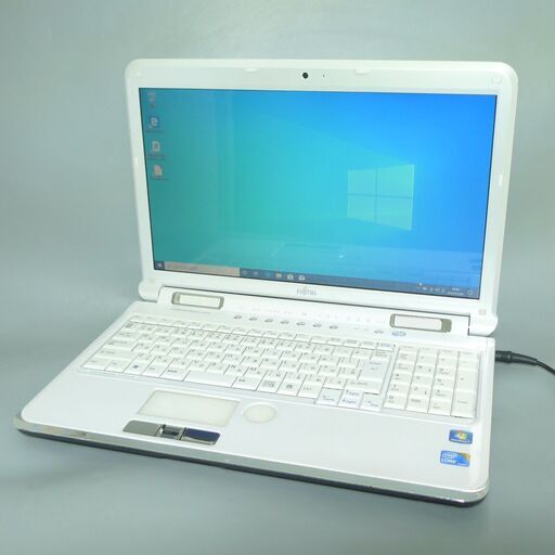 新品SSD 中古良品 ホワイト ノートパソコン 15.6型 富士通 AH700/5B Core i5 4GB Blu-ray 無線LAN Wi-Fi webカメラ Windows10 Office