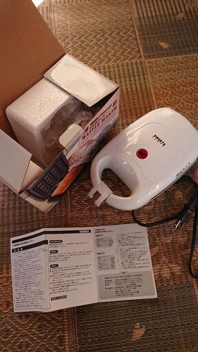 (お話中)美品 人気！ ワッフルメーカー 取説 箱付