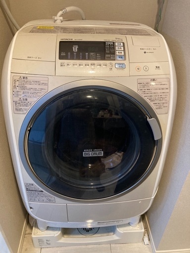 洗濯乾燥機ヒタチBD-V3500 2012年購入