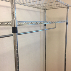 メタルラック クローゼット機能ありの画像