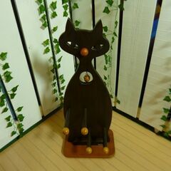 【愛品館八千代店】森のサーカス　黒猫のスリッパラック