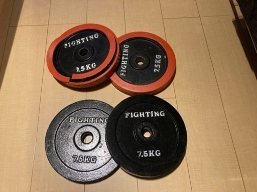 ファイティングロード　ダンベルプレート7.5キロ