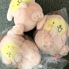 ポムポムプリン アニマルシリーズ-うさぎ- 全3種セット ぬいぐるみ