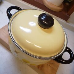 ホーロー鍋２０cm　3ﾘｯﾄﾙ　[未使用品]の画像