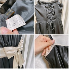 【※値下げしました】 dellise noir ビッグリボンパーティドレスの画像