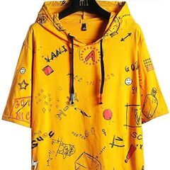 tシャツ メンズ パーカー 半袖 純綿 薄手 tシャツ 夏服 フ...