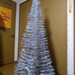 値下げ!🎅クリスマスツリー🎄軽い!170cmシルバー コンパクト...