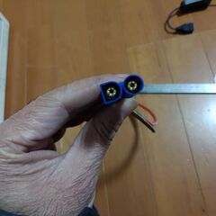 EC5タイプ　オス　コネクター付きケーブル　新品未使用　30cmくらいの画像