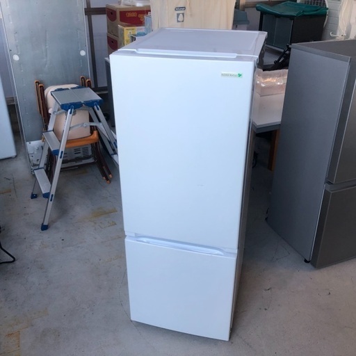 2017年製 ヤマダ電機 冷凍冷蔵庫「YRZ-F15E1」156L（ドアポケット外れあり）