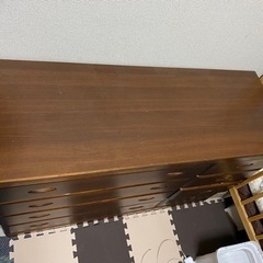 洋服棚　木製の画像