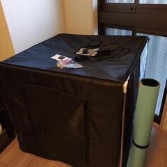 着払配送【元値1万円】撮影キット SAMTIAN 83x83x83cm 超大型撮影ボックス 4色背景シート（黒、白、オレンジ、青） スタジオボックスの画像