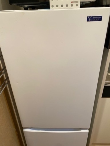 2ドア冷蔵庫　156L ホワイト