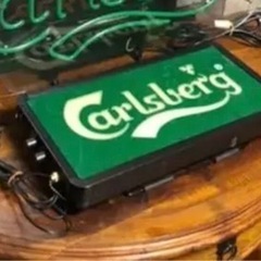 Carlsberg 照明 カールスバーグ サインボード ネオン看板 ネオンサインの画像