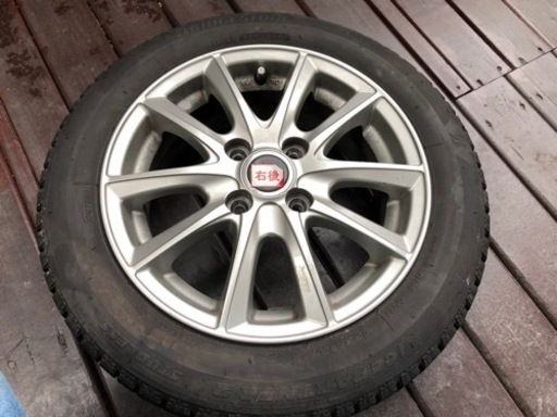 スタッドレスタイヤ　軽用　４本セットホイール付き　雪用　ダンロップ