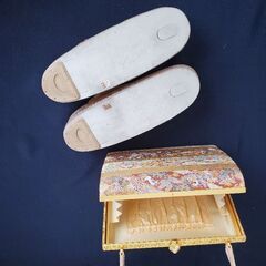 伊と忠 着物バッグ&草履セットの画像