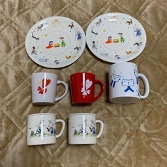 プーさんのペアマグカップ、食器等の画像