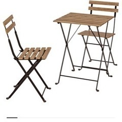 IKEA  テーブル.チェアーセット　テルノー
