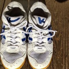 体育館履き　青　23.5〜24cm位