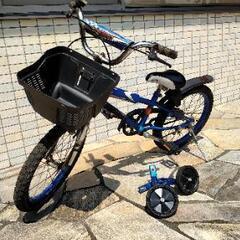 子ども用自転車　男の子用１８インチ　初めての練習用に