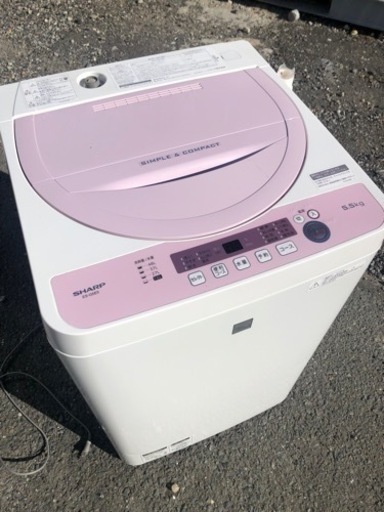 SHARP 全自動洗濯機　5.5K  2018年式