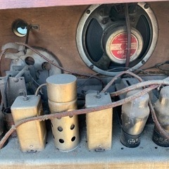 昭和レトロ、BROAD  CAST真空管ラジオ、マジックアイの画像