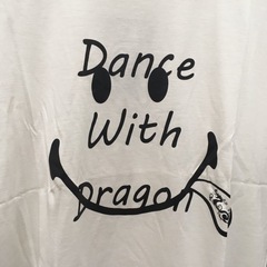S009　ダンスウィズドラゴン　DANCE WITH　DRAGON　Tシャツ　ホワイトの画像