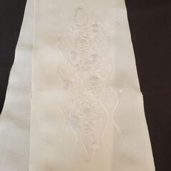 白色刺繍　帯あげ