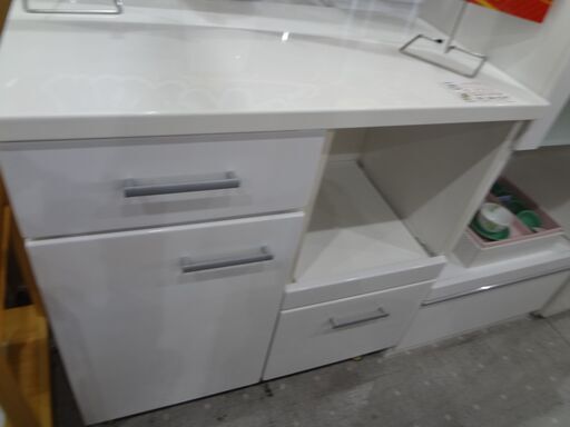 キャスター付きレンジ台　横幅約80cm　高さ約84cm　奥行き約42cm【モノ市場東海店】151