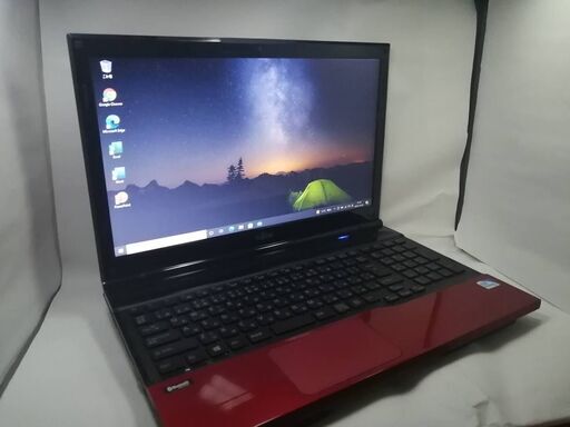 富士通 AH42J赤美品　バッテリー新品　SSD 6G WIN10 Office