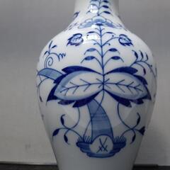 本物 55000円 花瓶 マイセン ブルーオニオンの画像