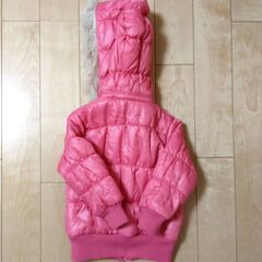 ファーフード付きの中綿ジャケット　９５ｃｍの画像