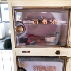 【発送不可・引取限定】🤩3段のステリライザー STERILIZER🌟滅菌器 理容 床屋🌟昭和レトロ🌟インテリアとしても🤩現状品！！【12月下旬で締め切ります】の画像