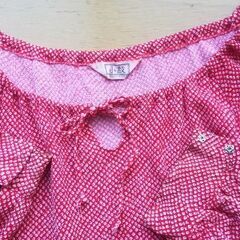 ラグランスリーブ　プルオーバー　小紋の画像