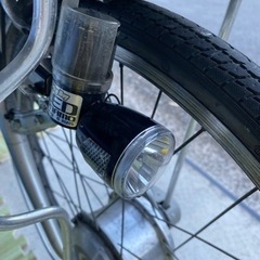 5000円⭐️SANYO製・電動アシスト自転車　前輪アシスト・センタースタンド・前後カゴ・LEDライト・屋内保管の画像