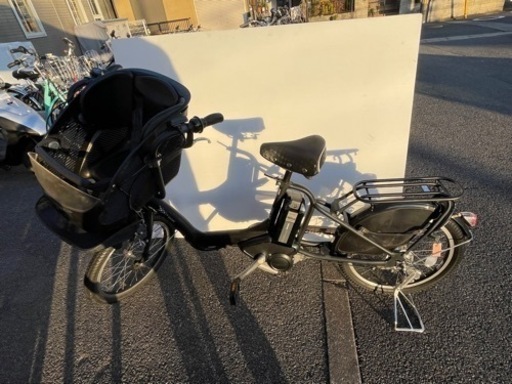 チャイルドシート付電動アシスト自転車　クロ（20インチ）ブリジストン