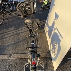 チャイルドシート付電動アシスト自転車　クロ（20インチ）ブリジストンの画像