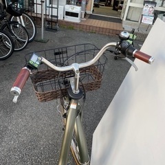 電動アシスト自転車　緑（24インチ）ヤマハの画像