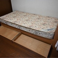 ベッドフレーム&マットレス　セットの画像