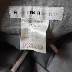 オフィス用パンツ 冬用 グレーの画像