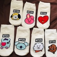 BTS BT21 ソックス 【7足セット】BTS 防弾少年団 バ...