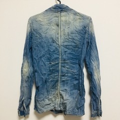 N/07 wrinkle denim jacket "crash&repair"の画像
