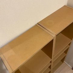 可変式棚　本棚　飾り棚(2セット)の画像