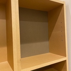 可変式棚　本棚　飾り棚(2セット)の画像