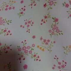 オーダーメイドカーテンと内側のレースカーテン セット 可愛い花柄 出窓サイズ ※掃き出し窓用も出品予定の画像