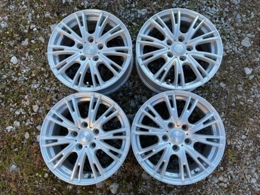 ハ) 良品 LEBEN レーベン 16×6.5J +50 5H PCD114.3 ハブ径73㎜ 4本SET 社外アルミホイール 1台分