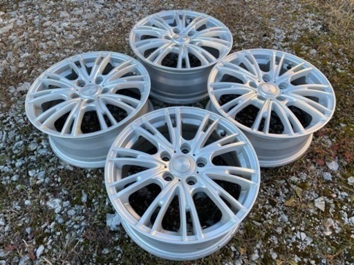 ハ) 良品 LEBEN レーベン 16×6.5J +50 5H PCD114.3 ハブ径73㎜ 4本SET 社外アルミホイール 1台分