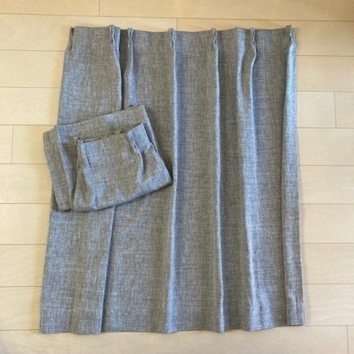 グレーのカーテン 110cm丈