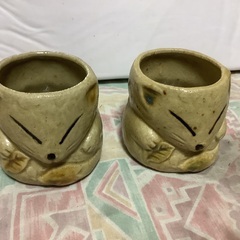 とても可愛いキツネの酒器セット、値下げしました。の画像
