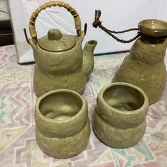 とても可愛いキツネの酒器セット、値下げしました。の画像